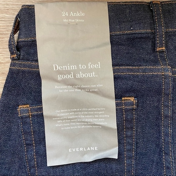 Everlane NWT Mid Rise Skinny Ankle Jeans - Picture 7 of 12